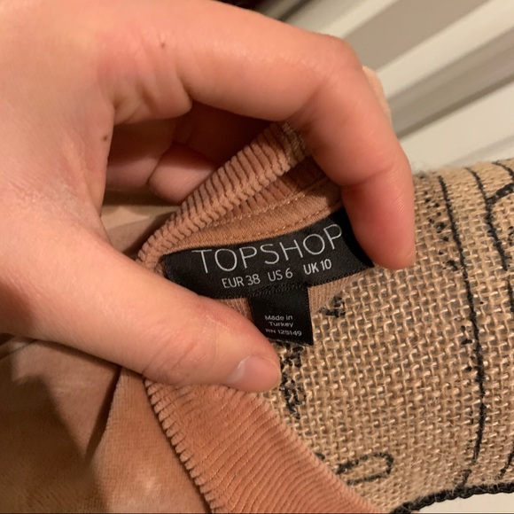 Topshop velvet sweatshirt - Picture 4 of 5